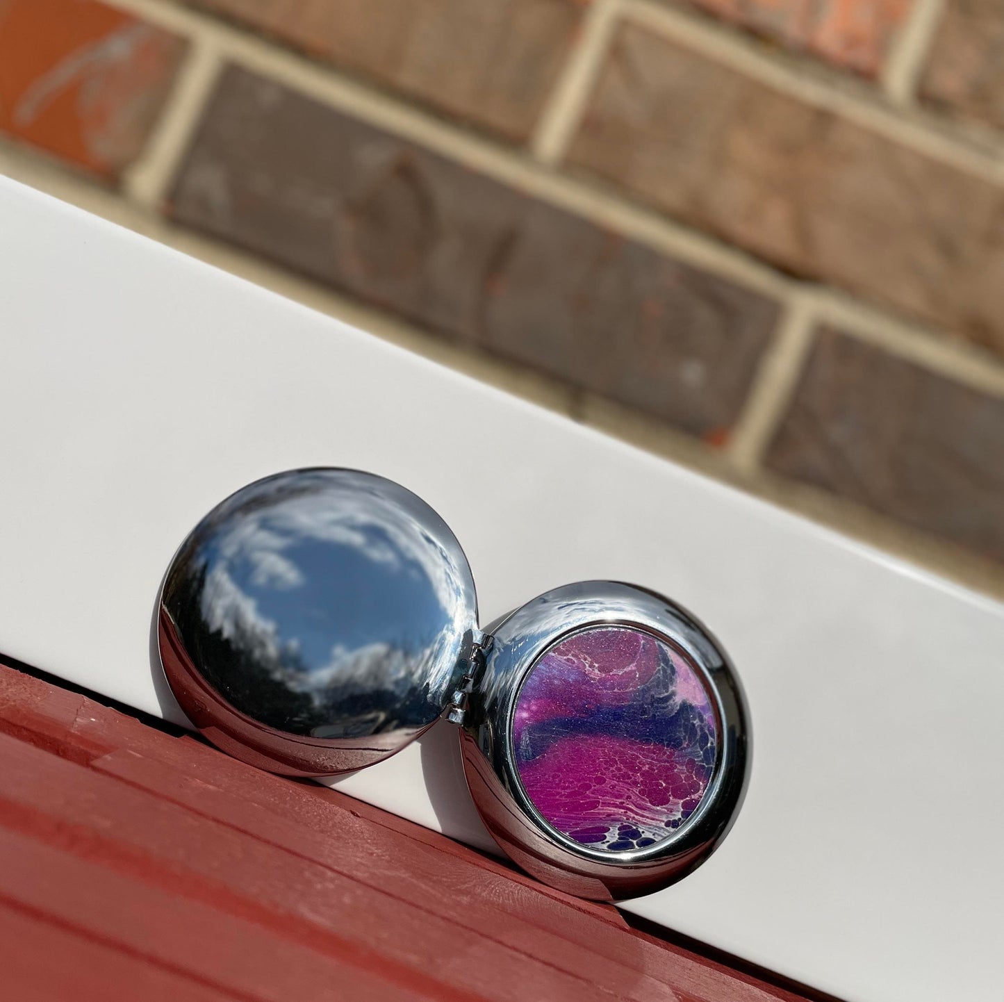 Romantic Compact Travel Mirror