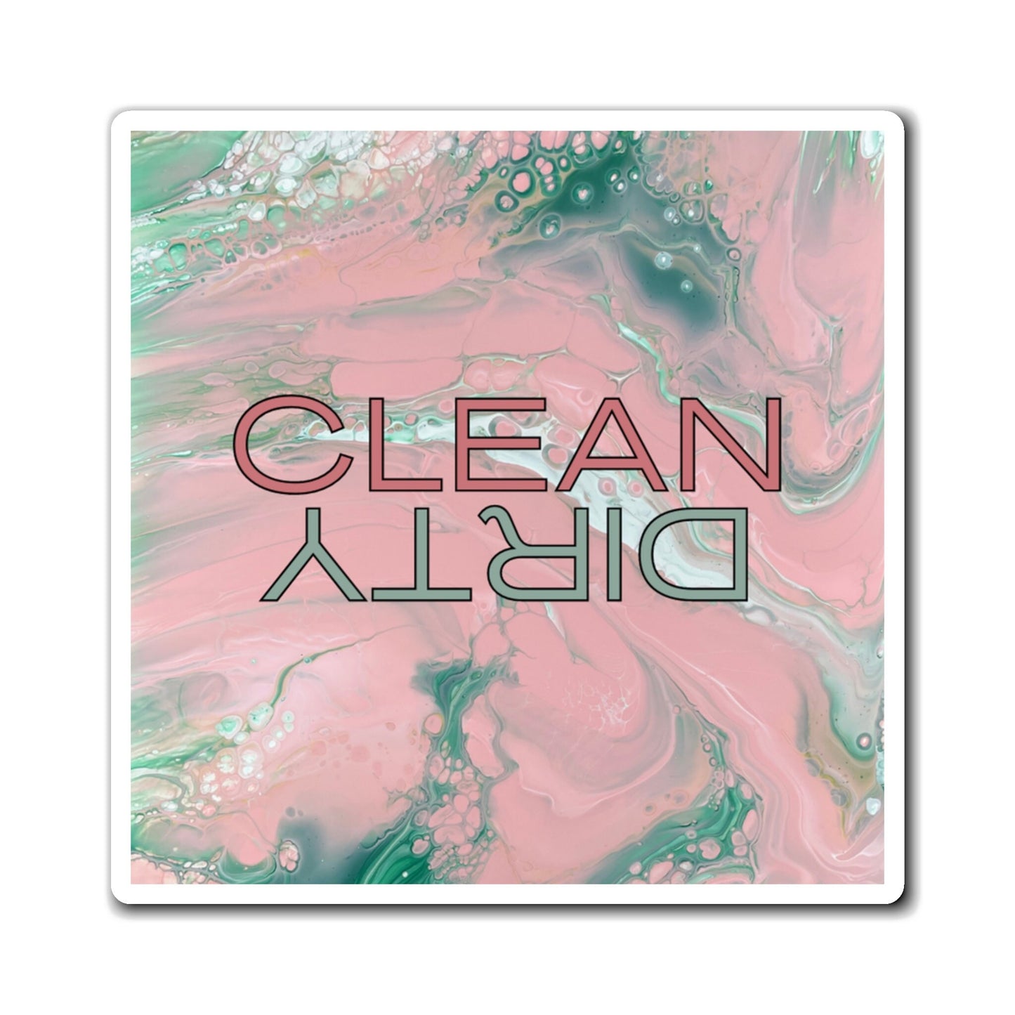 Pink Dreams Dishwasher Magnet -  Where Elegance Meets Playful Whimsy