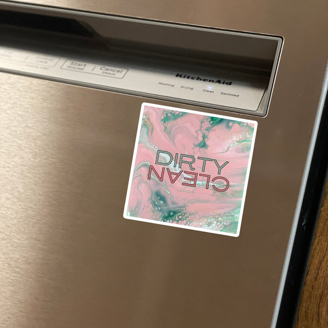 Pink Dreams Dishwasher Magnet -  Where Elegance Meets Playful Whimsy