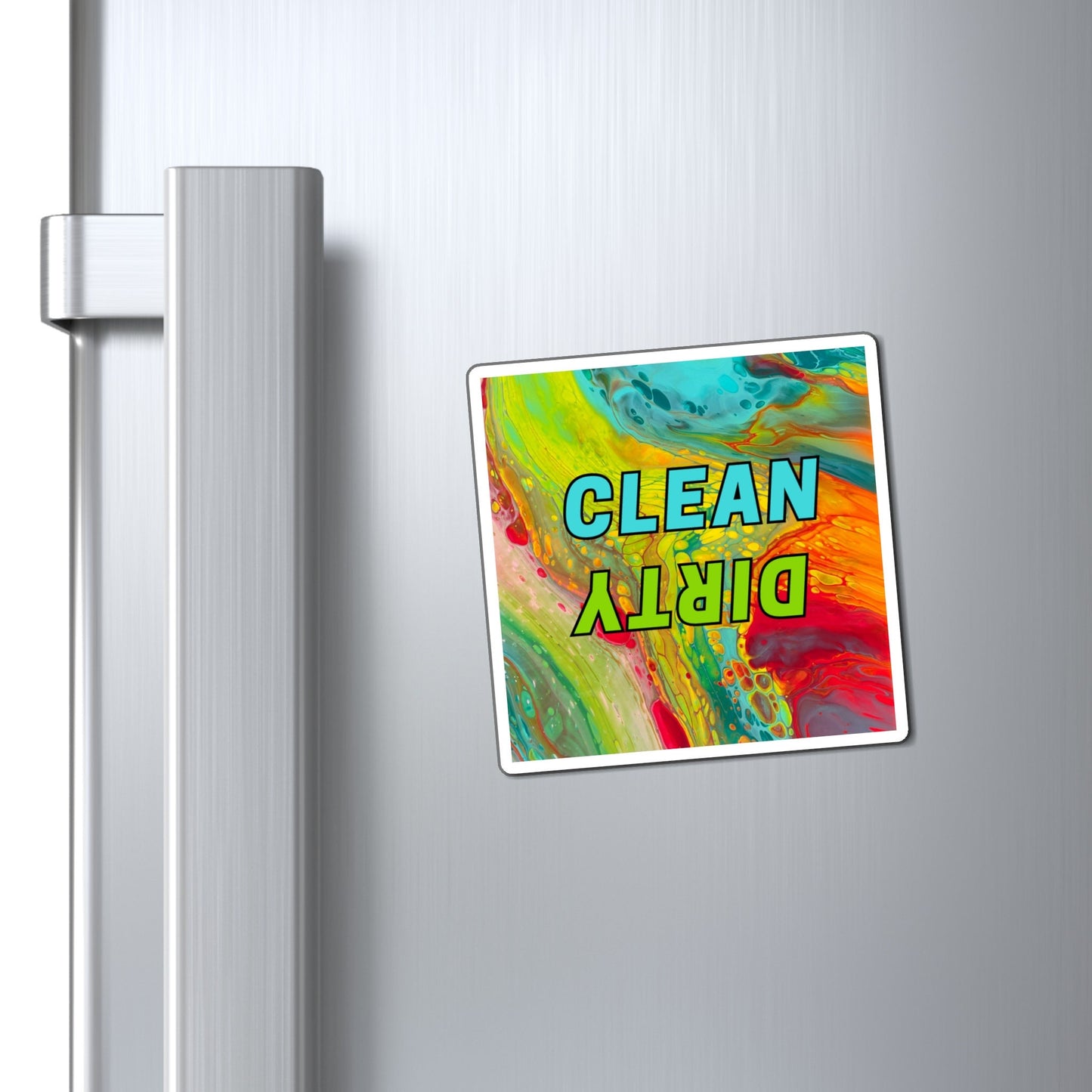 Vibrant Kaleidoscope Dishwasher Magnet